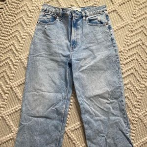 Abercrombie high rise ankle jeans